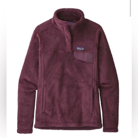 Patagonia Jackets & Blazers - 💟 Patagonia Dark Plum Women Re-Tool Snap-T
Pullover Sweater Hiking Jacket XXS Xs